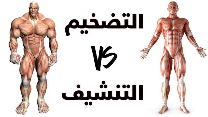 الفرق بين التضخيم والتنشيف| مفاتيح الوصول لجسم مثالي